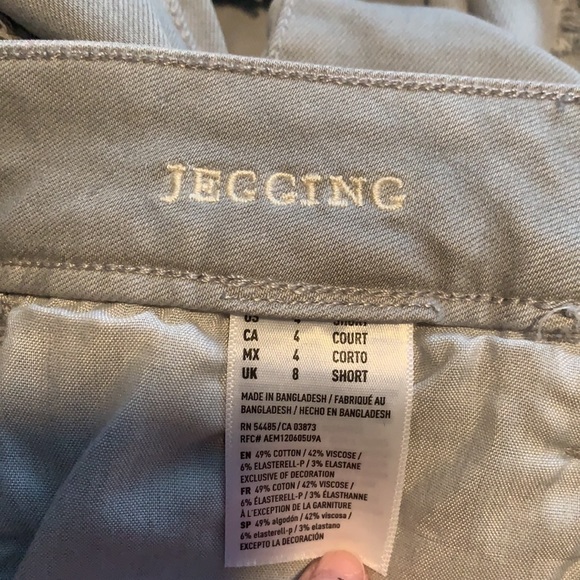 American Eagle Outfitters Grey Distressed Jeggings - Picture 3 of 8
